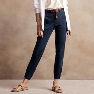 NWT Banana Republic slim utility pant in navy